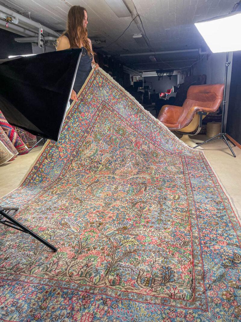 Äärimmäisen yksityiskohtainen henkeäsalpaava kirman 295 x 195 cm (kopio)
