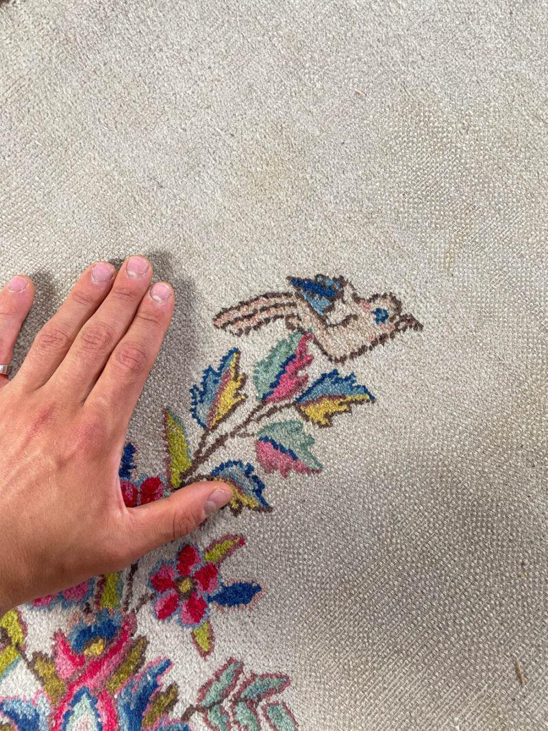 tyrmäävä palatsikokoinen pastelli kirman  375 x 275 cm