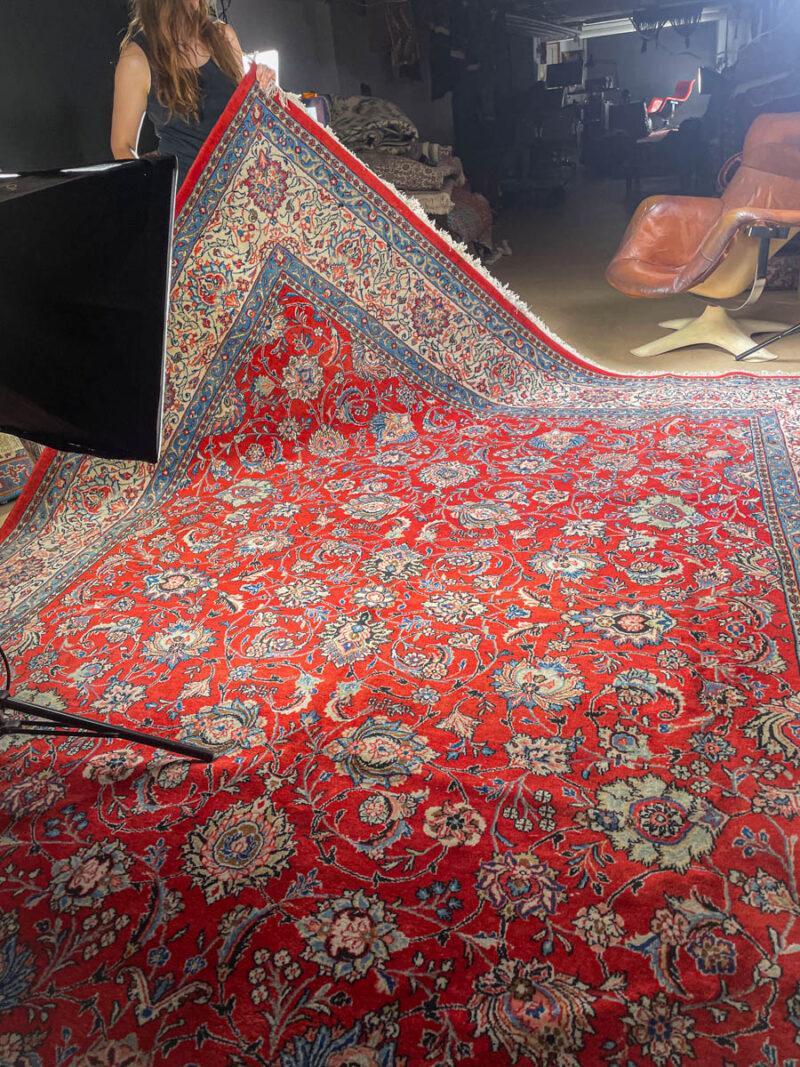 upea palatsikokoinen vintage tabriz  396 x 285 cm