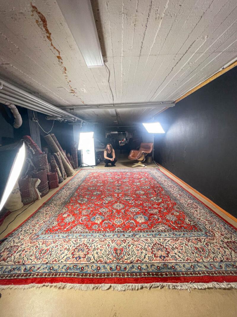 upea palatsikokoinen vintage tabriz  396 x 285 cm
