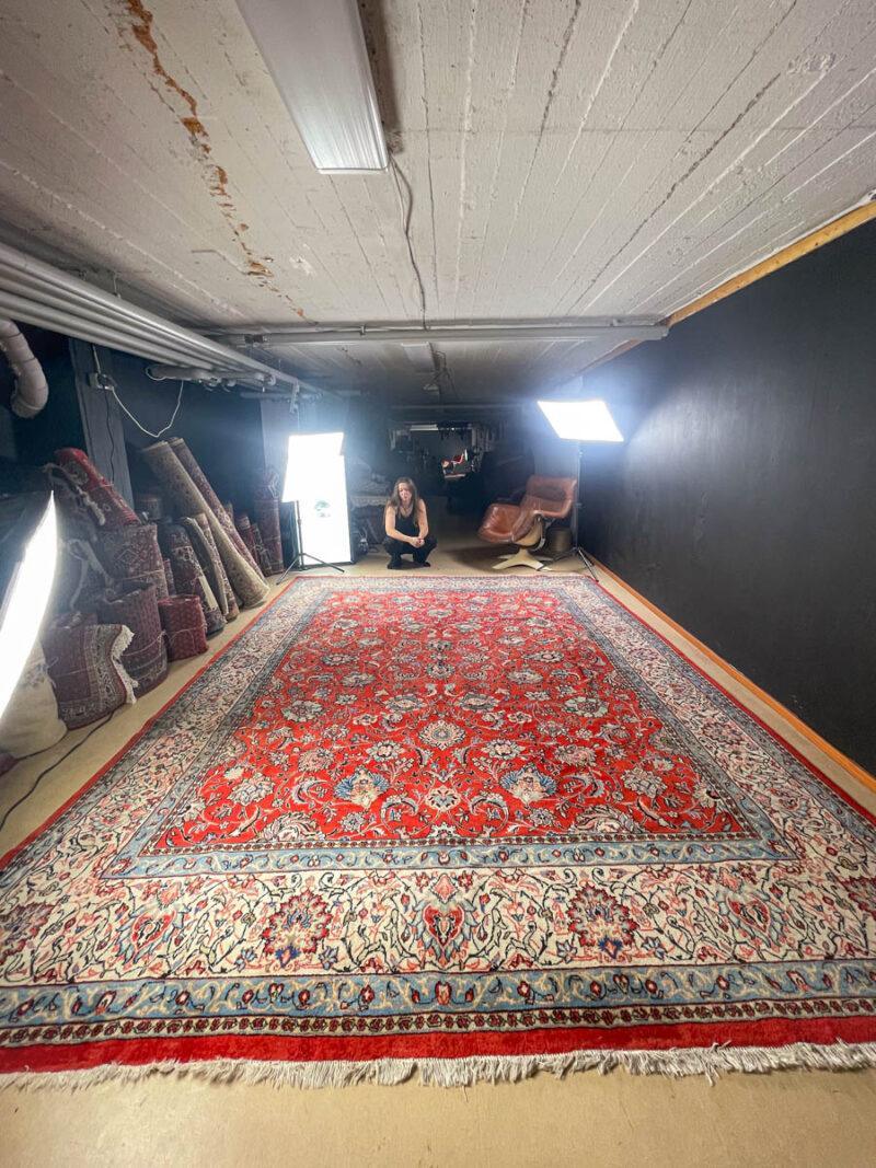 upea palatsikokoinen vintage tabriz  396 x 285 cm