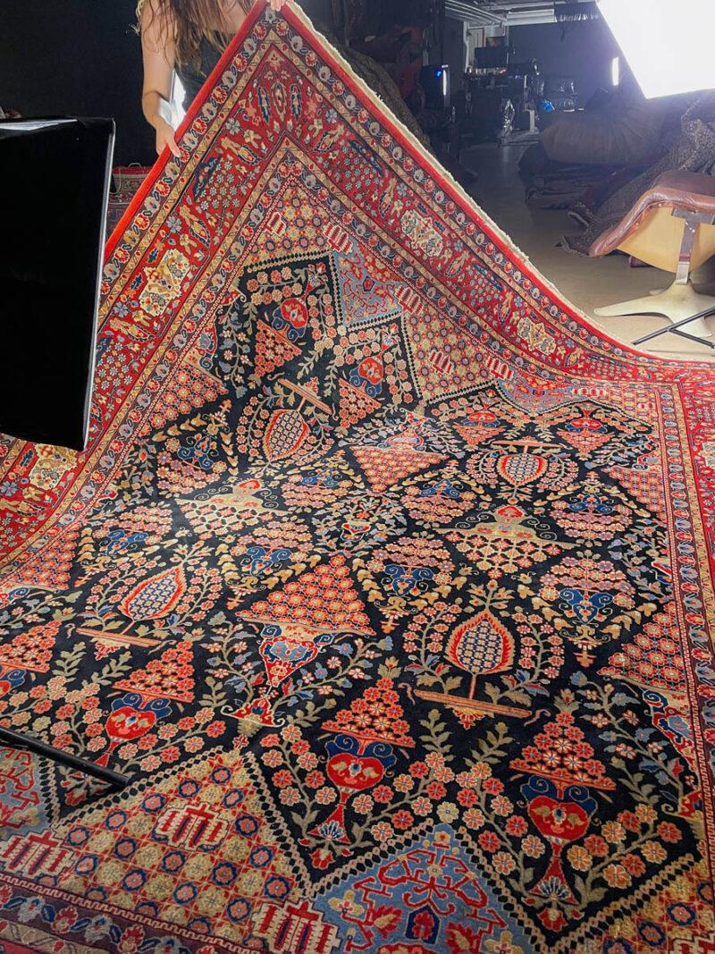 erittäin harvinainen siniteemainen moud 315 x 215 cm (kopio)