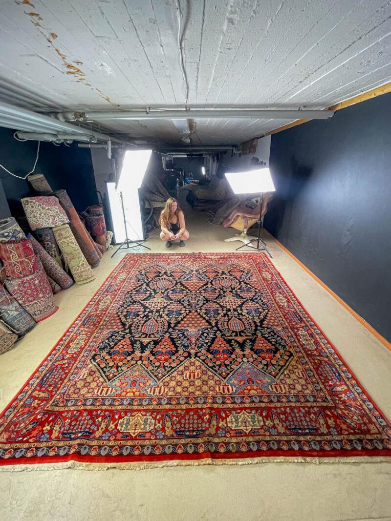 erittäin harvinainen siniteemainen moud 315 x 215 cm (kopio)