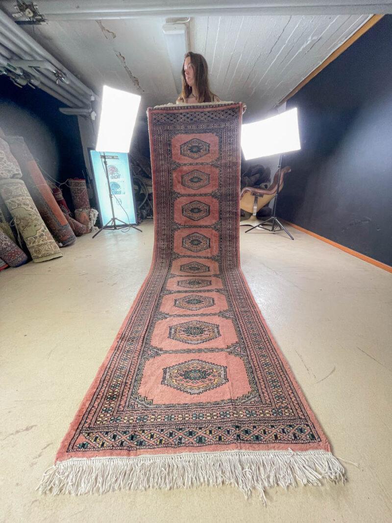 yksityiskohtainen bijar käytävämatto – 283 x 77 cm (kopio)