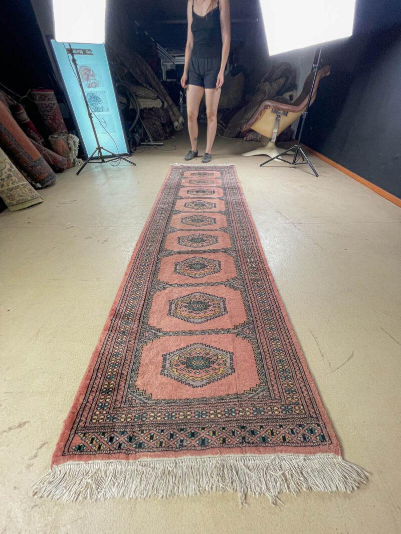 yksityiskohtainen bijar käytävämatto – 283 x 77 cm (kopio)