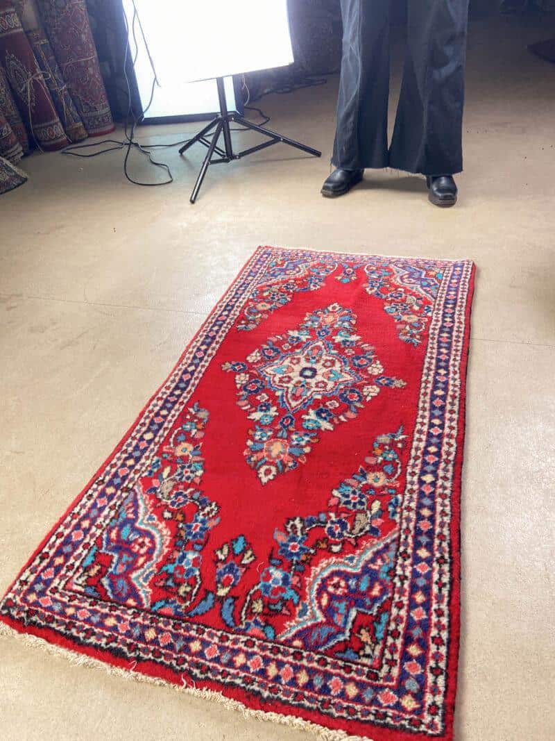 kaunis kukkais sarouk 126 x 65 cm