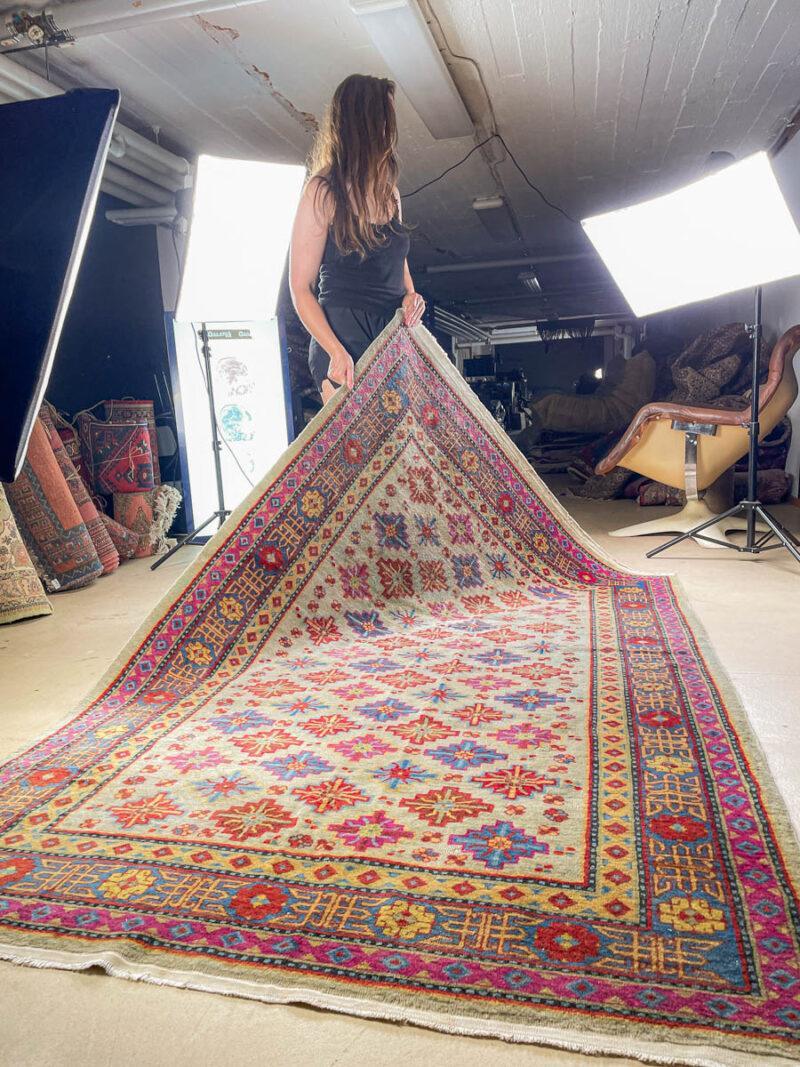 harvinainen vintage hotan 240 x 155 cm