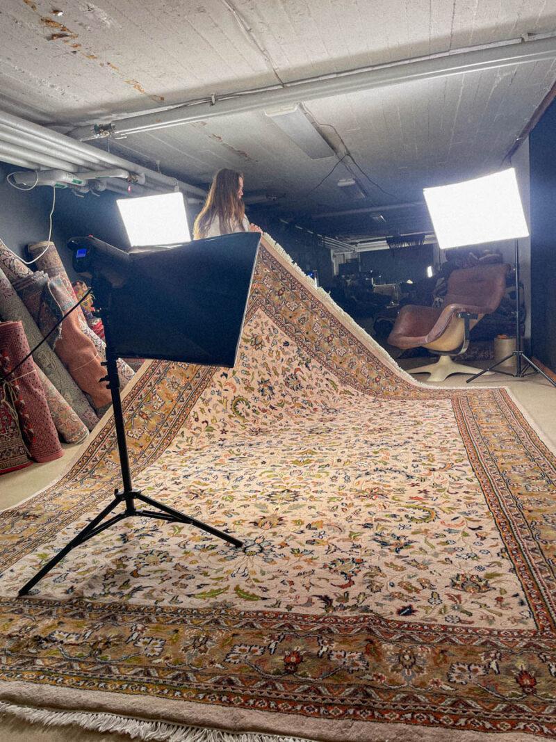 tyrmäävä maanläheinen vintage tabriz 356 x 252