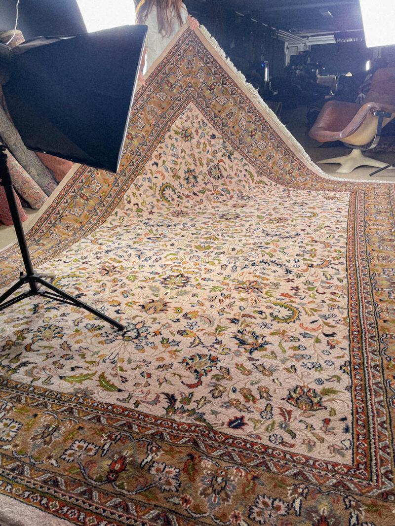 tyrmäävä maanläheinen vintage tabriz 356 x 252