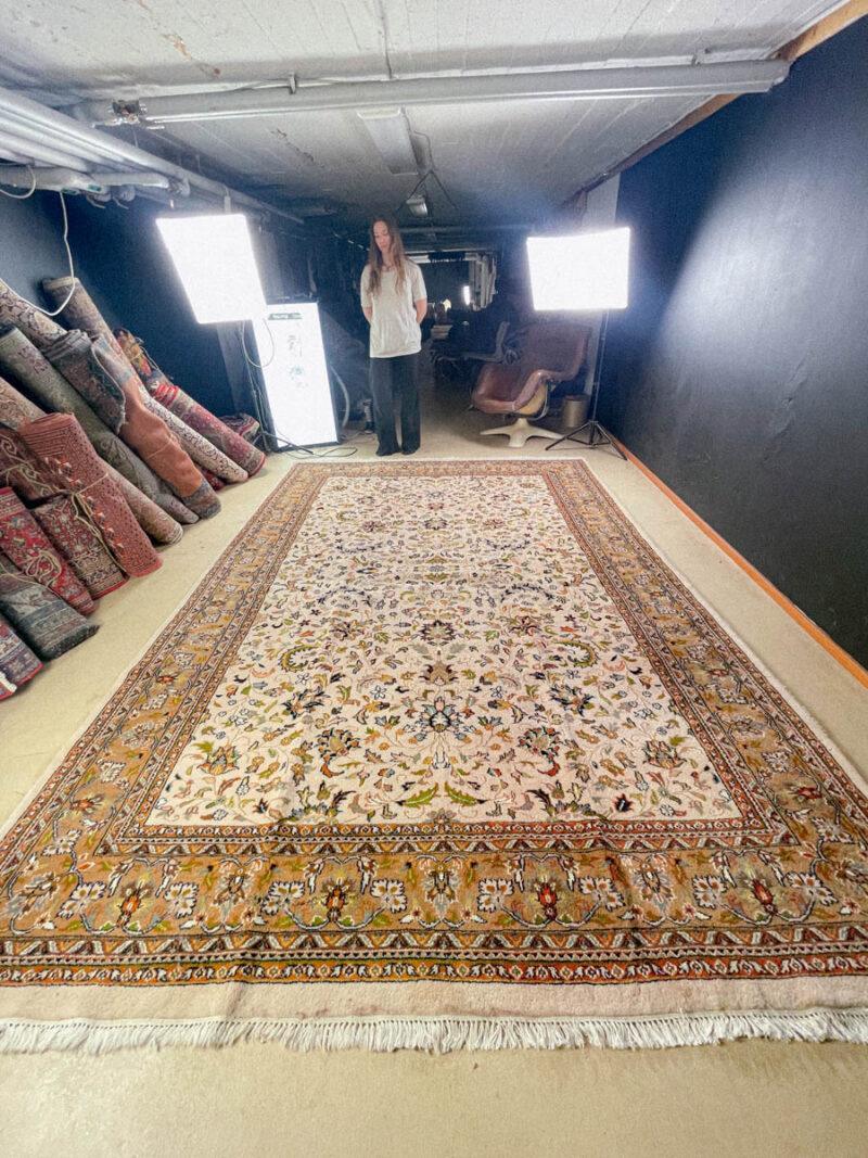 tyrmäävä maanläheinen vintage tabriz 356 x 252