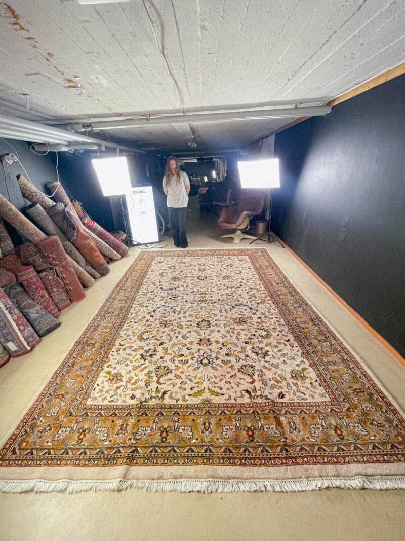 tyrmäävä maanläheinen vintage tabriz 356 x 252