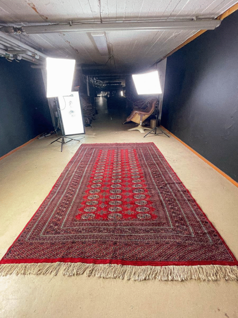 kauniin perinteinen vintage buhara 258 x 176 cm