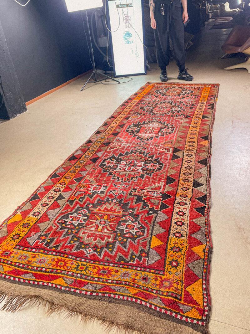 puoliantiikkinen terekeme käytävämatto 375 x 120 cm (kopio)