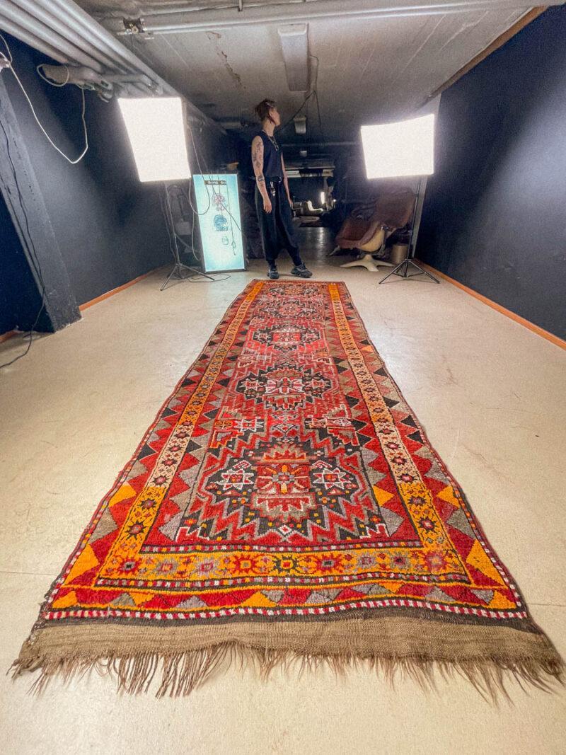 puoliantiikkinen terekeme käytävämatto 375 x 120 cm (kopio)