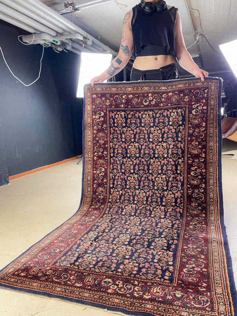 upea tumma vintage tabriz 187 x 105 cm