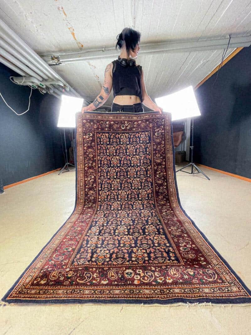 upea tumma vintage tabriz 187 x 105 cm