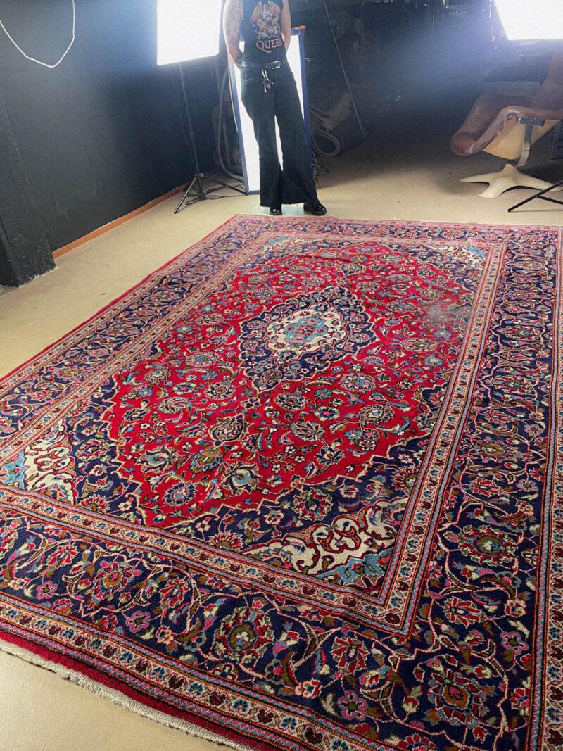 elegantin yksityiskohtainen perinteinen keshan  355 x 245 cm