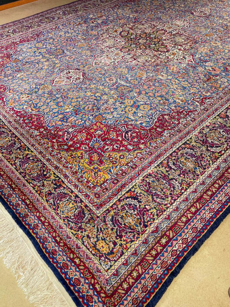 Äärimmäisen yksityiskohtainen palatsikokoinen keshan 358 x 282 cm