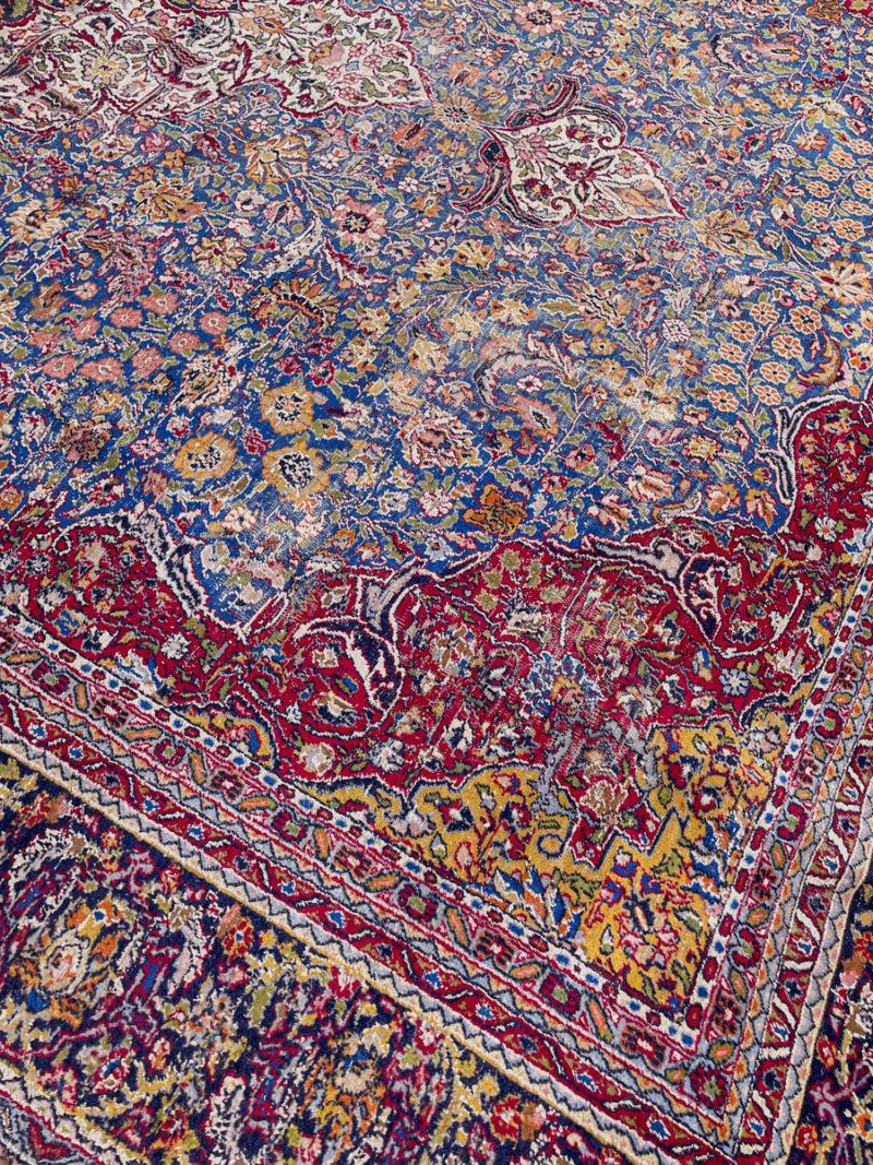 Äärimmäisen yksityiskohtainen palatsikokoinen keshan 358 x 282 cm