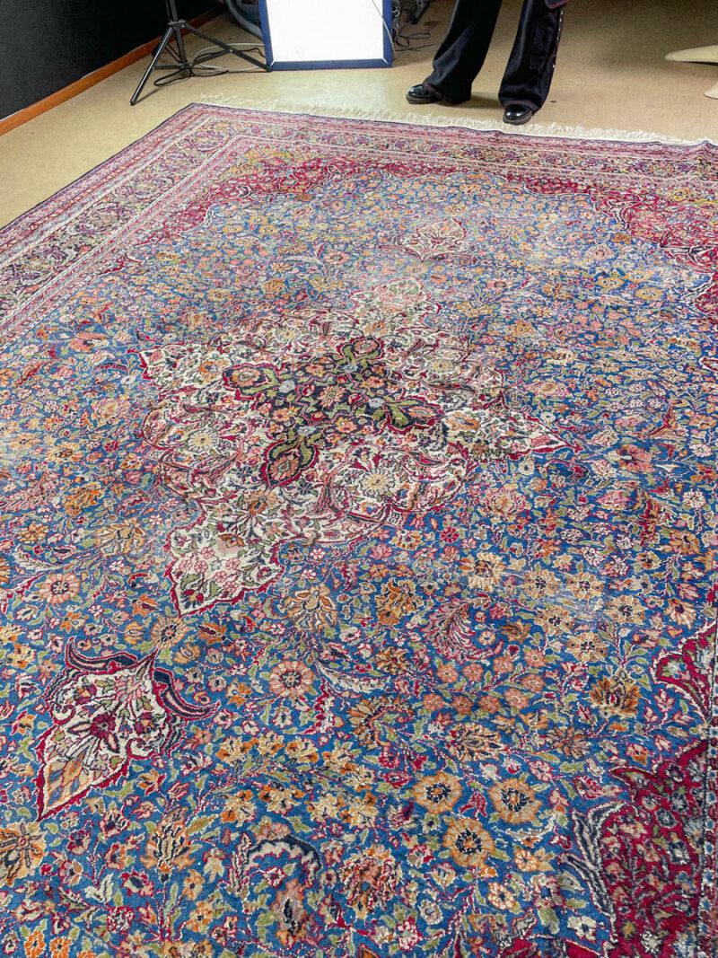 Äärimmäisen yksityiskohtainen palatsikokoinen keshan 358 x 282 cm