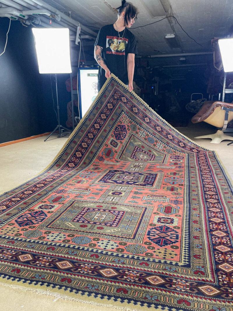vaalea vintage sarouk 1970 luvulta 360 x 265 cm (kopio)