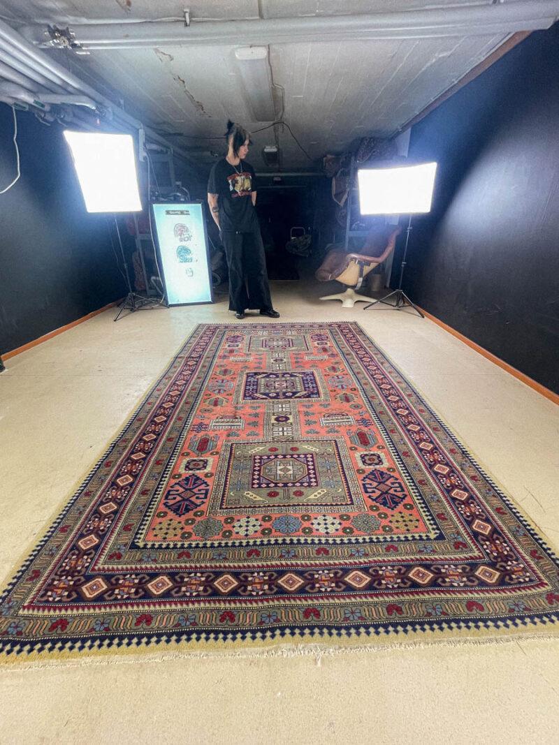 vaalea vintage sarouk 1970 luvulta 360 x 265 cm (kopio)