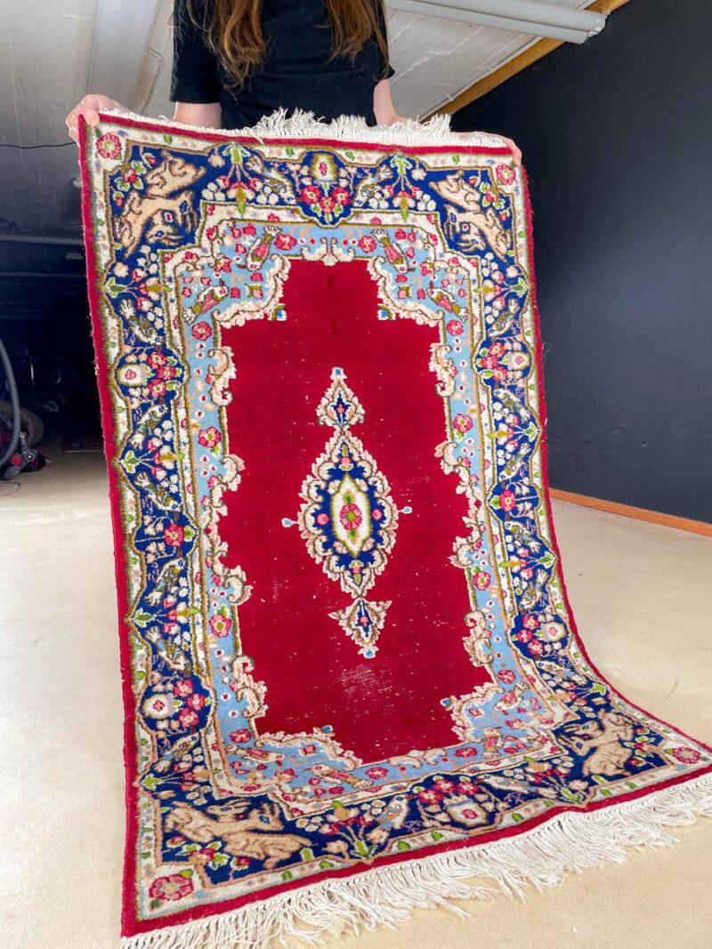 kaunis vintage kirman 143 x 88 cm