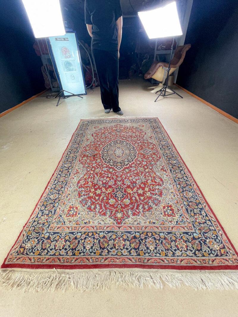 erittäin yksityiskohtainen perinteinen tabriz 192 x 123 cm
