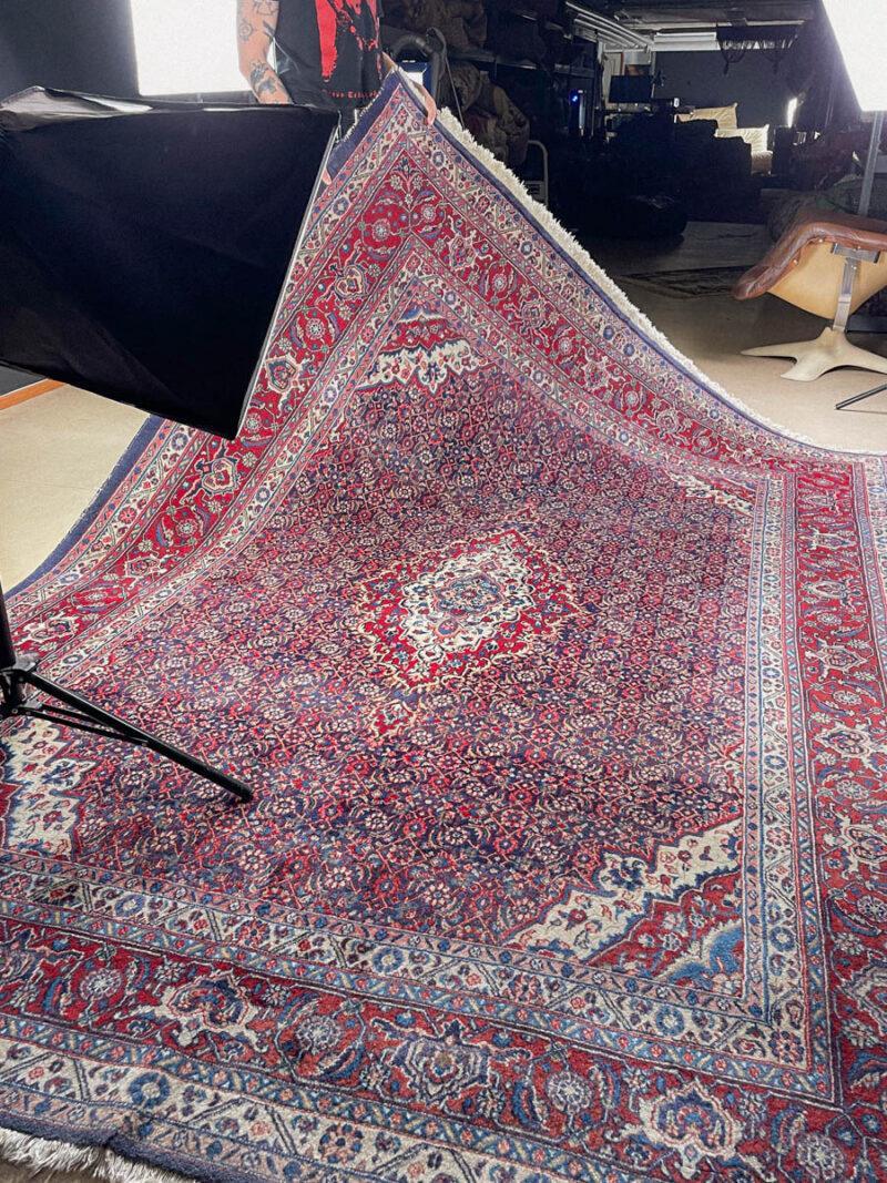 tyrmäävä sininen vintage moud 303 x 203 cm