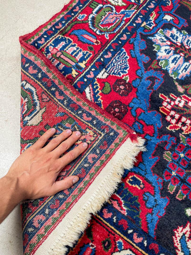 psykedeelinen värikäs vintage hamadan 240 x 155 cm