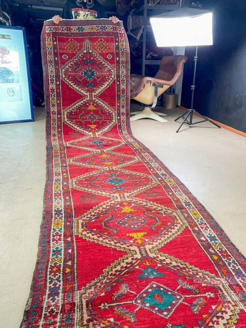 upea sarab käytävämatto 1960 luvulta – 430 x 100 cm