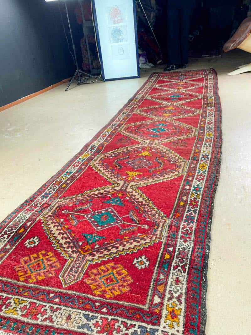 upea sarab käytävämatto 1960 luvulta – 430 x 100 cm