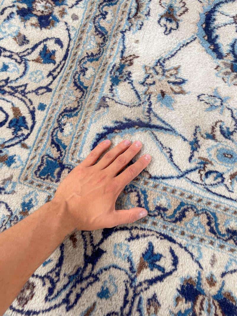upean elegantti vaalea nain silkillä 300 x 200 cm