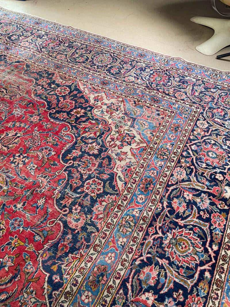 tyrmäävä palatsikokoinen keshan 1970 luvulta  410 x 320 cm