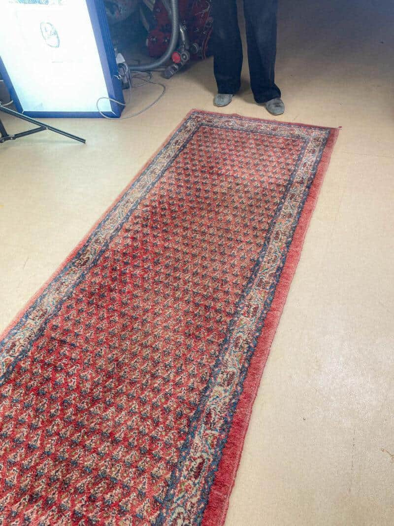 perinteinen sarouk mir käytävämatto 410 x 85 cm