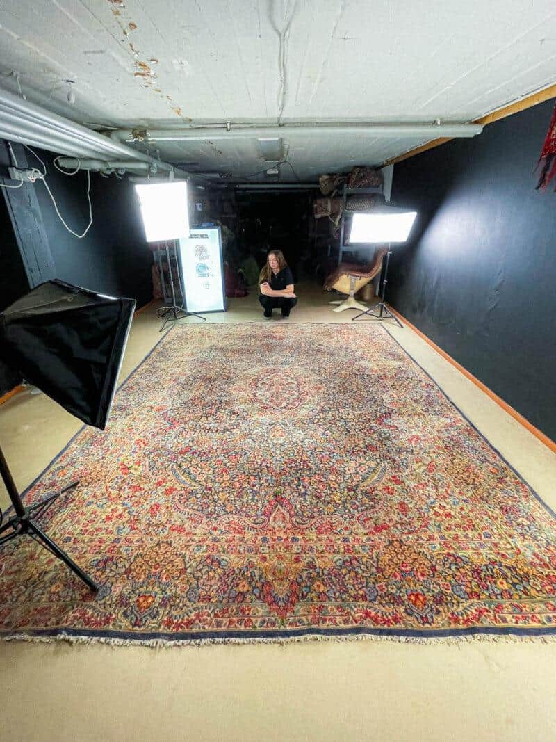 Äärimmäisen yksityiskohtainen palatsikokoinen pastelli kirman 360 x 280 cm