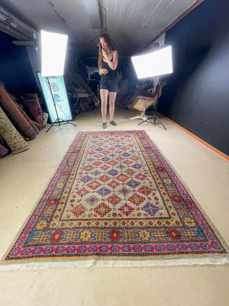 harvinainen vintage hotan 240 x 155 cm