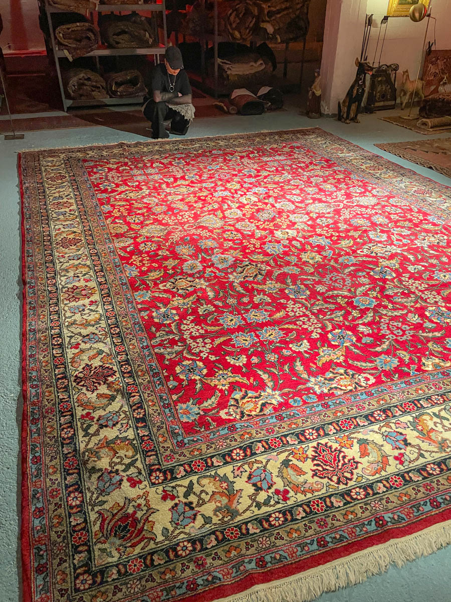 Äärimmäisen suuri palatsikokoinen tabriz (16m²) 470 x 345 cm
