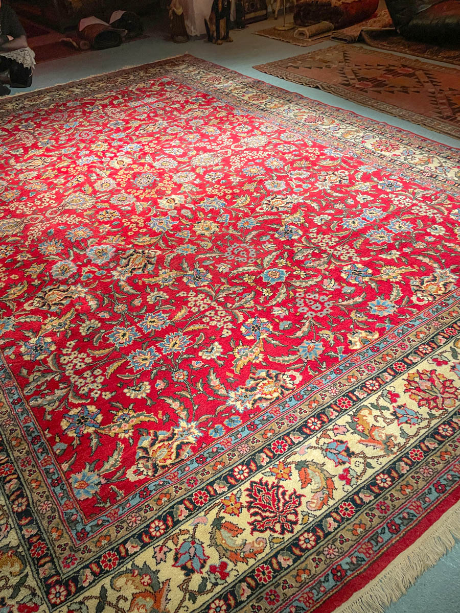 Äärimmäisen suuri palatsikokoinen tabriz (16m²) 470 x 345 cm