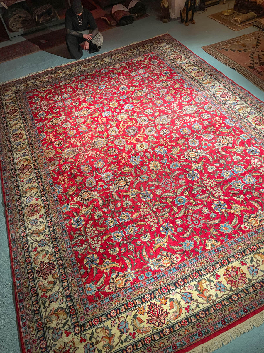 Äärimmäisen suuri palatsikokoinen tabriz (16m²) 470 x 345 cm