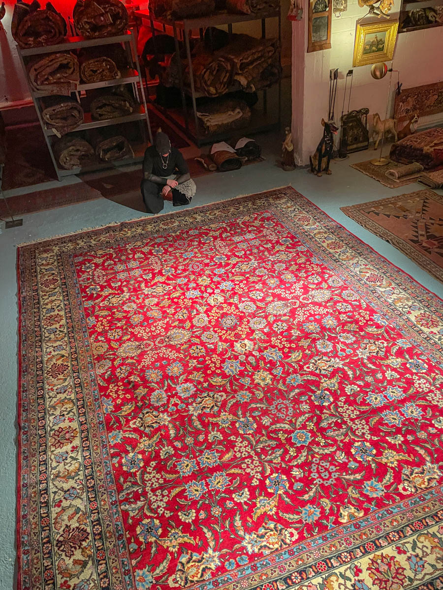 Äärimmäisen suuri palatsikokoinen tabriz (16m²) 470 x 345 cm