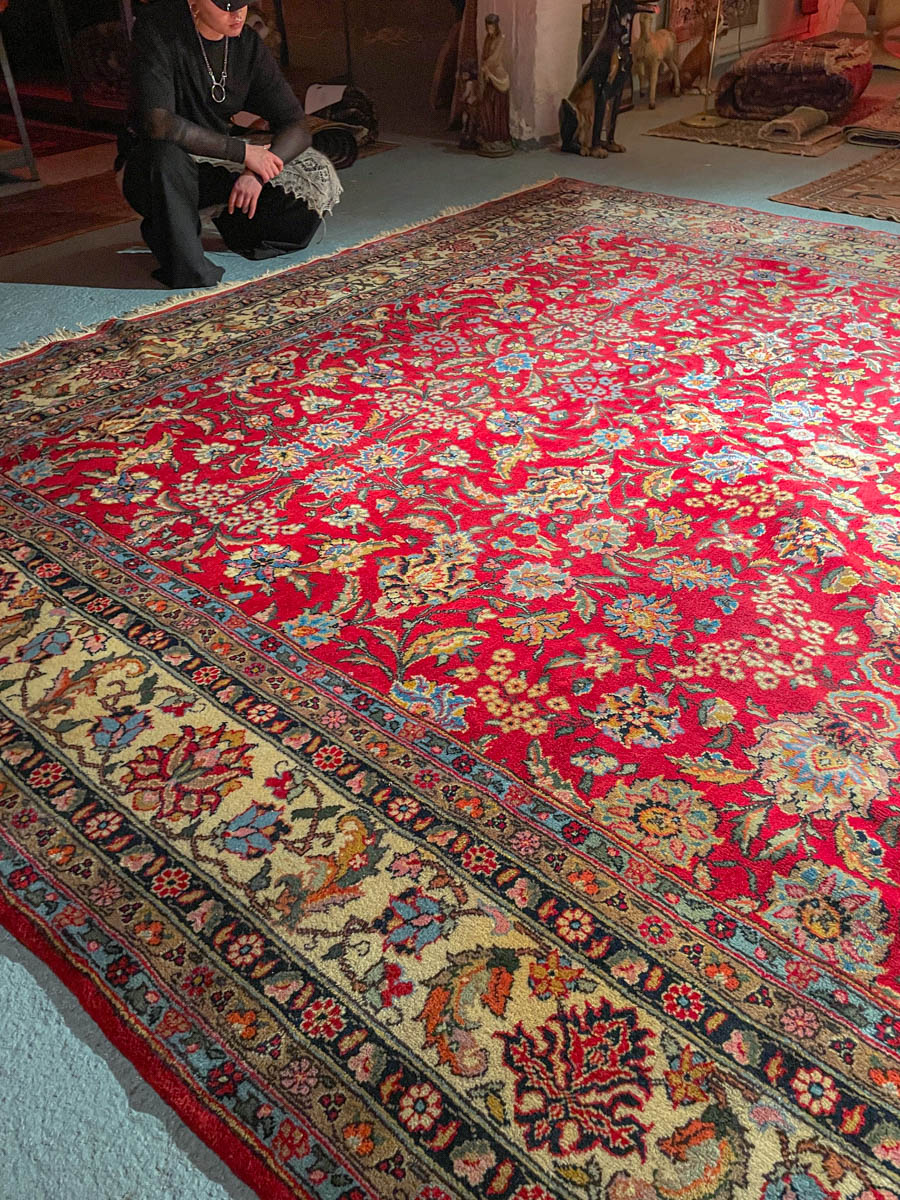 Äärimmäisen suuri palatsikokoinen tabriz (16m²) 470 x 345 cm