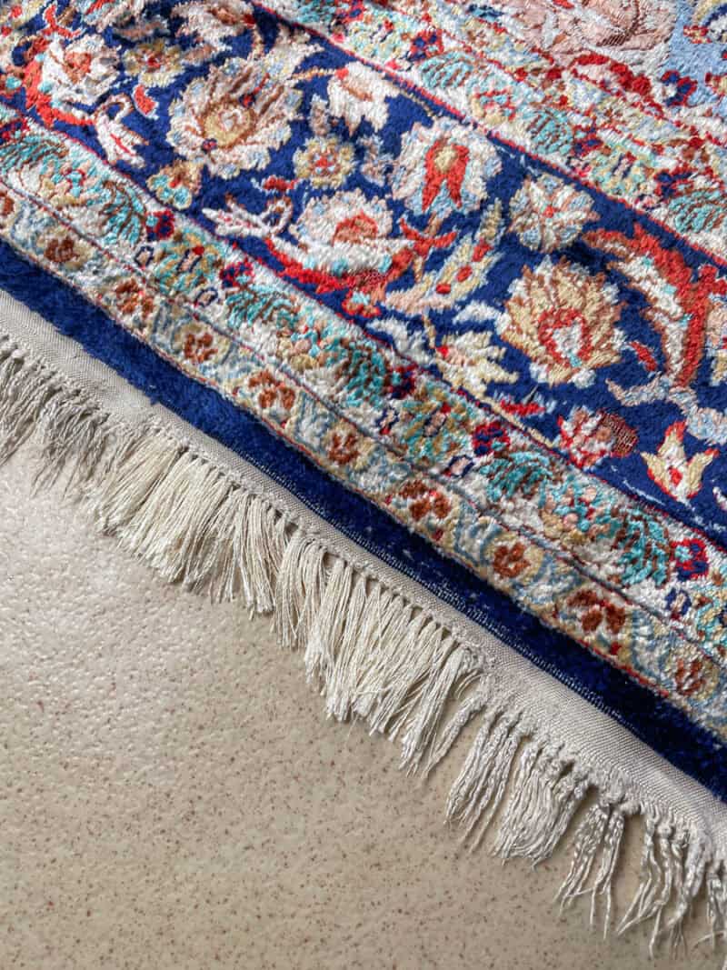 silkki silkillä runollisen sädehtivä ghom 200 x 139 cm
