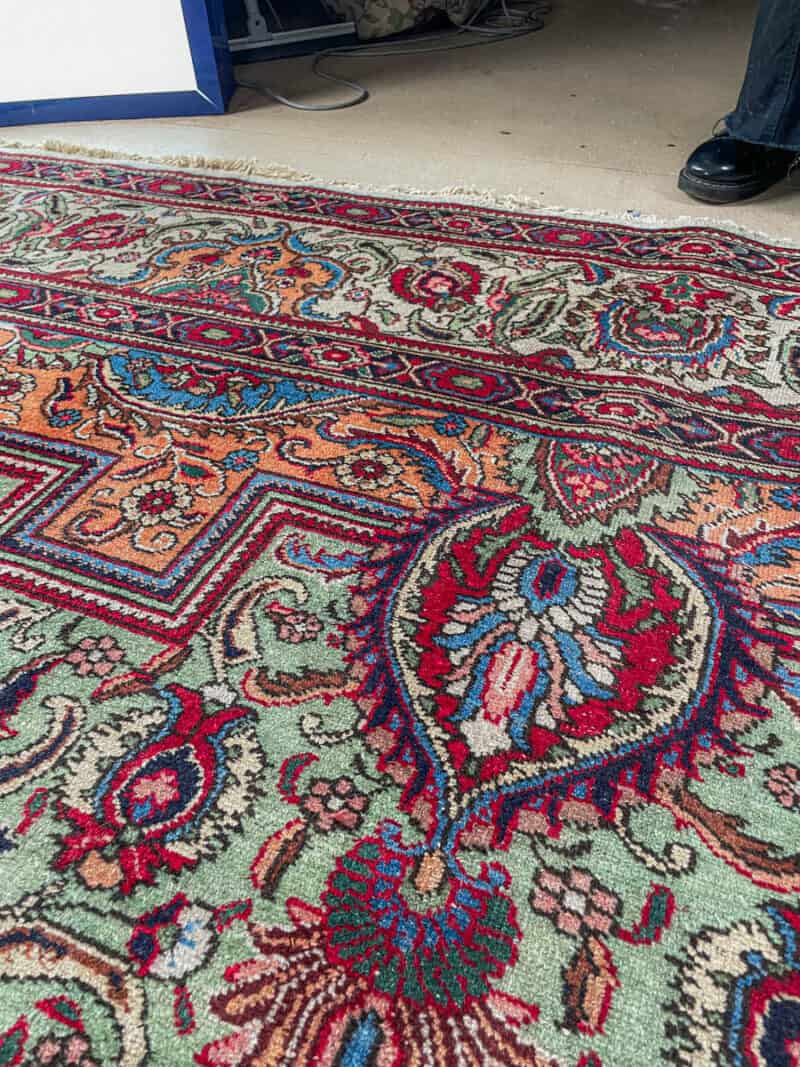 tyrmäävä tabriz 1970 luvulta 315 x 215 cm