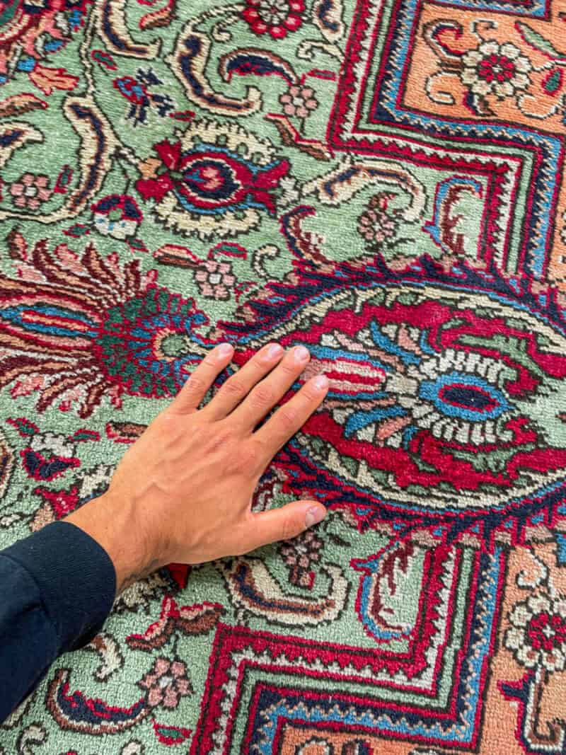 tyrmäävä tabriz 1970 luvulta 315 x 215 cm