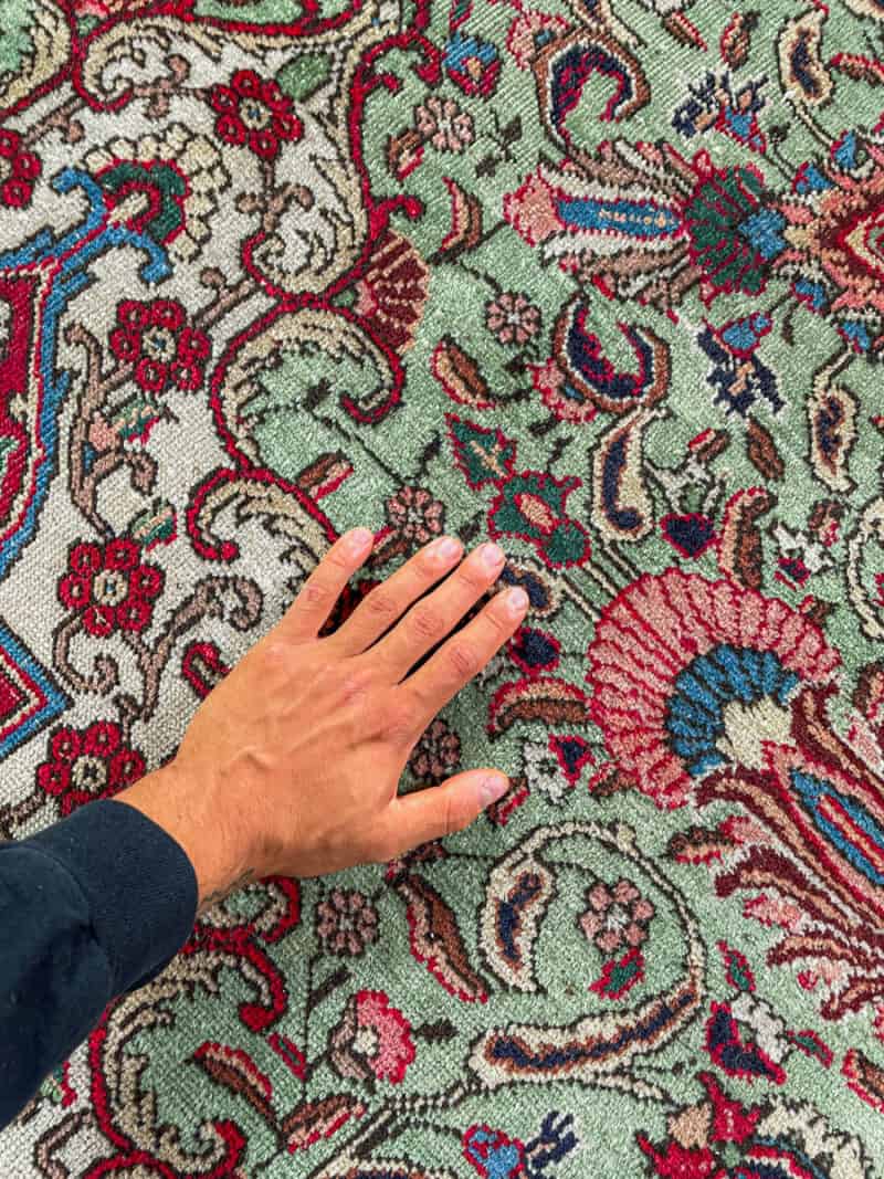 tyrmäävä tabriz 1970 luvulta 315 x 215 cm