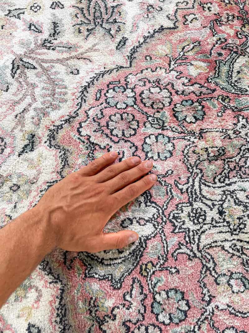 silkkimatto vehmainen paratiisi ghom 1970 luvulta 335 x 210 cm