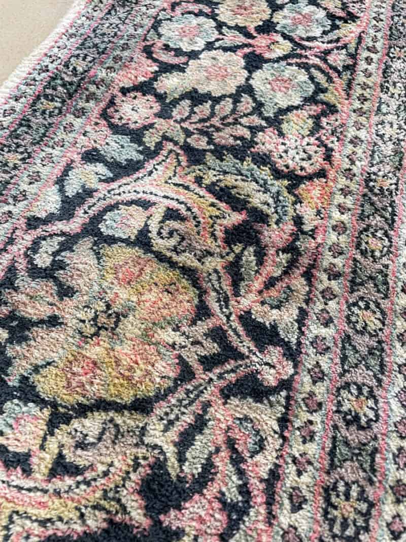 silkkimatto vehmainen paratiisi ghom 1970 luvulta 335 x 210 cm