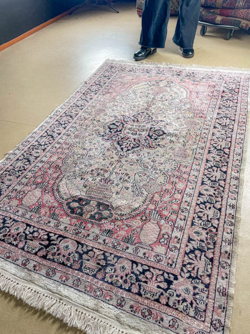 silkkimatto lumoava vaaleanpunainen puutarha ghom 147 x 91 cm (kopio)