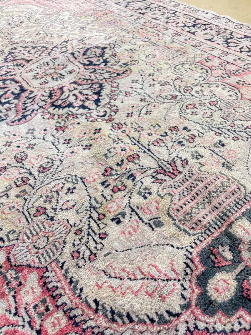 silkkimatto lumoava vaaleanpunainen puutarha ghom 147 x 91 cm (kopio)